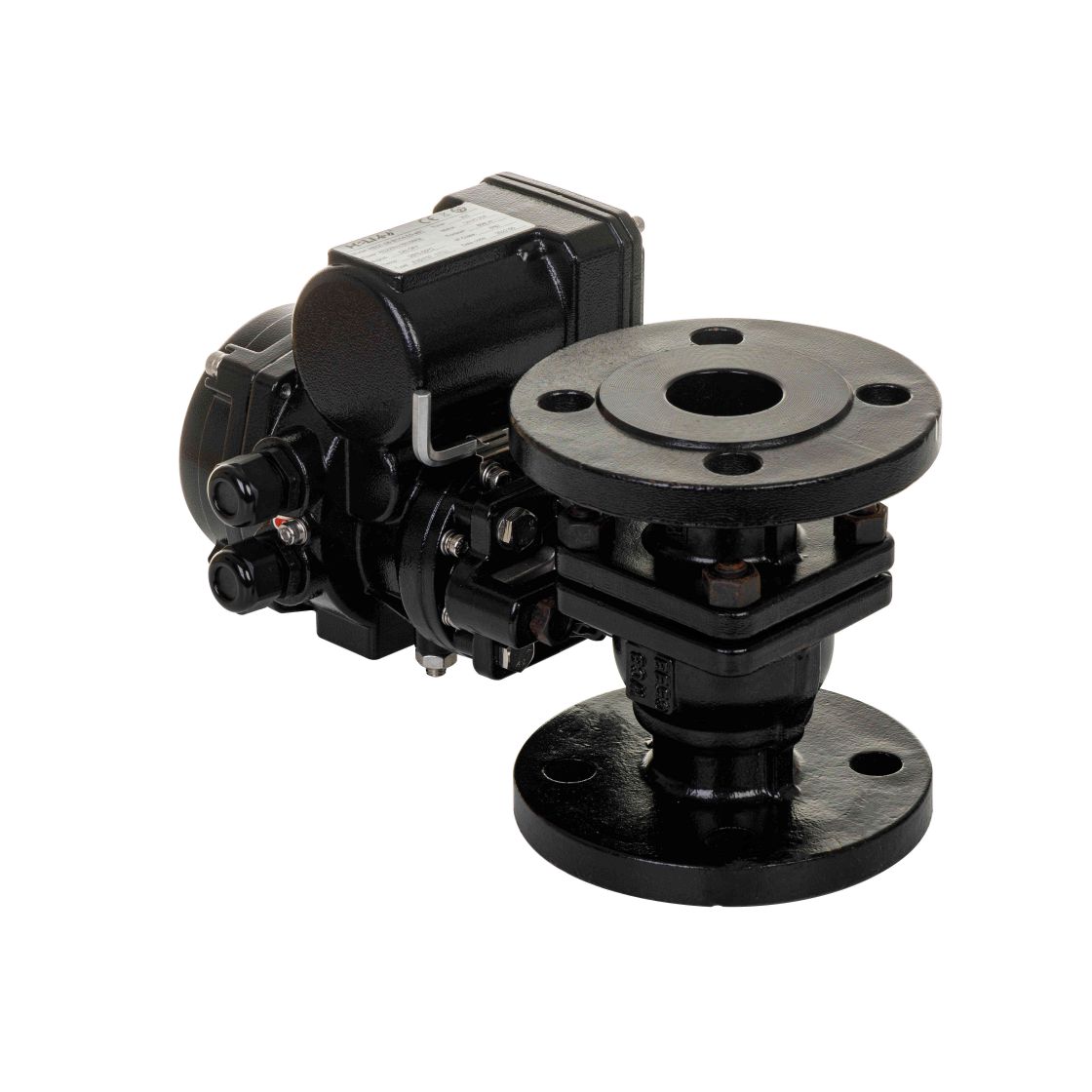 Válvula de esfera elétrica flangeada à prova de explosão-3.jpg