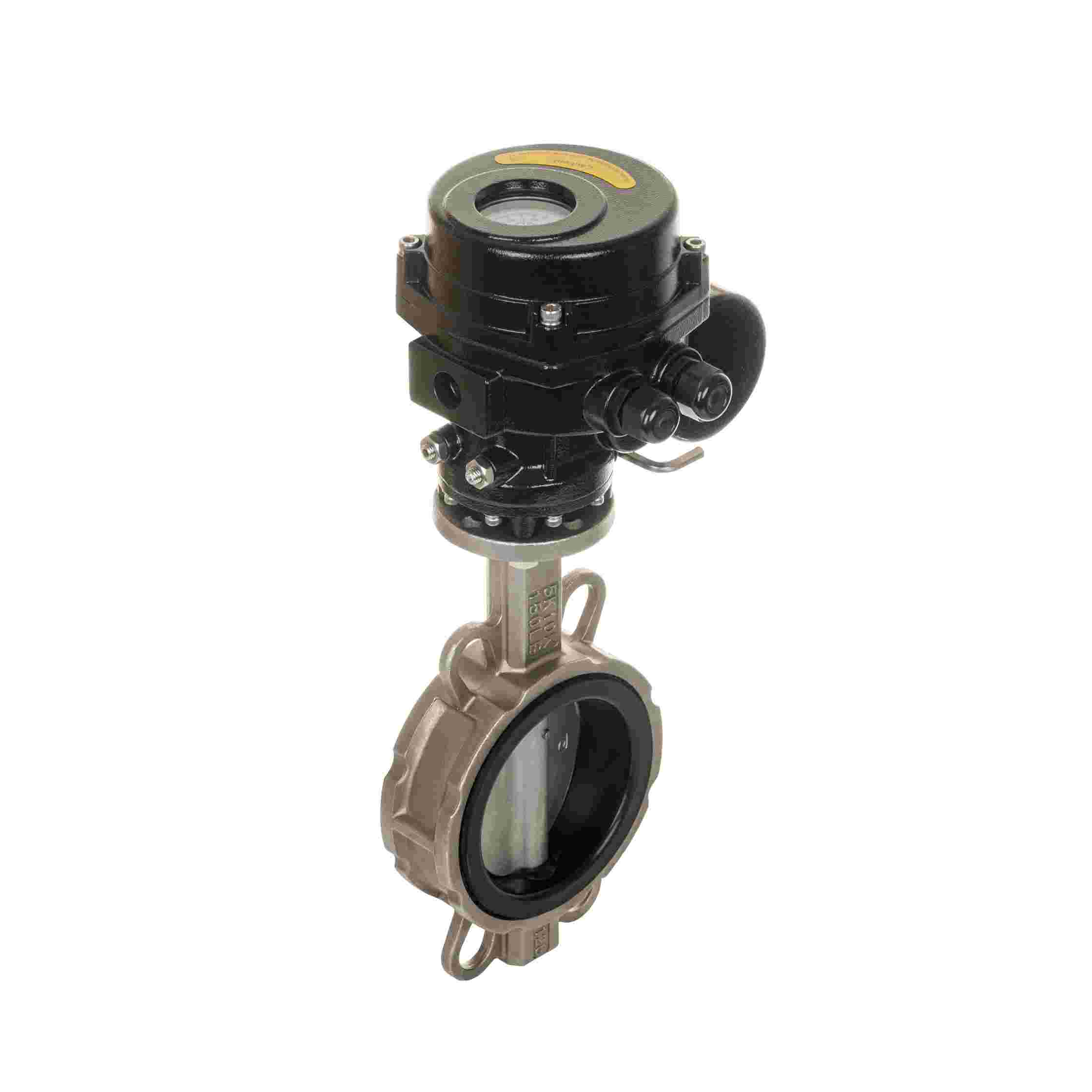 Válvula borboleta de flange elétrica com vedação macia e bateria de lítio-2.jpg