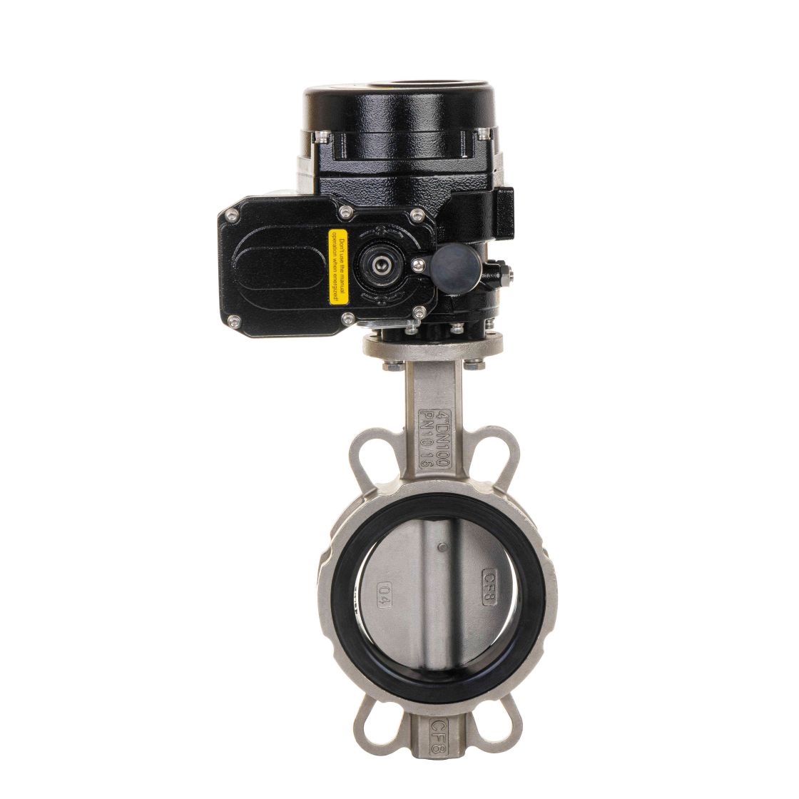 Fabricante OEM de válvula borboleta elétrica de flange com vedação macia