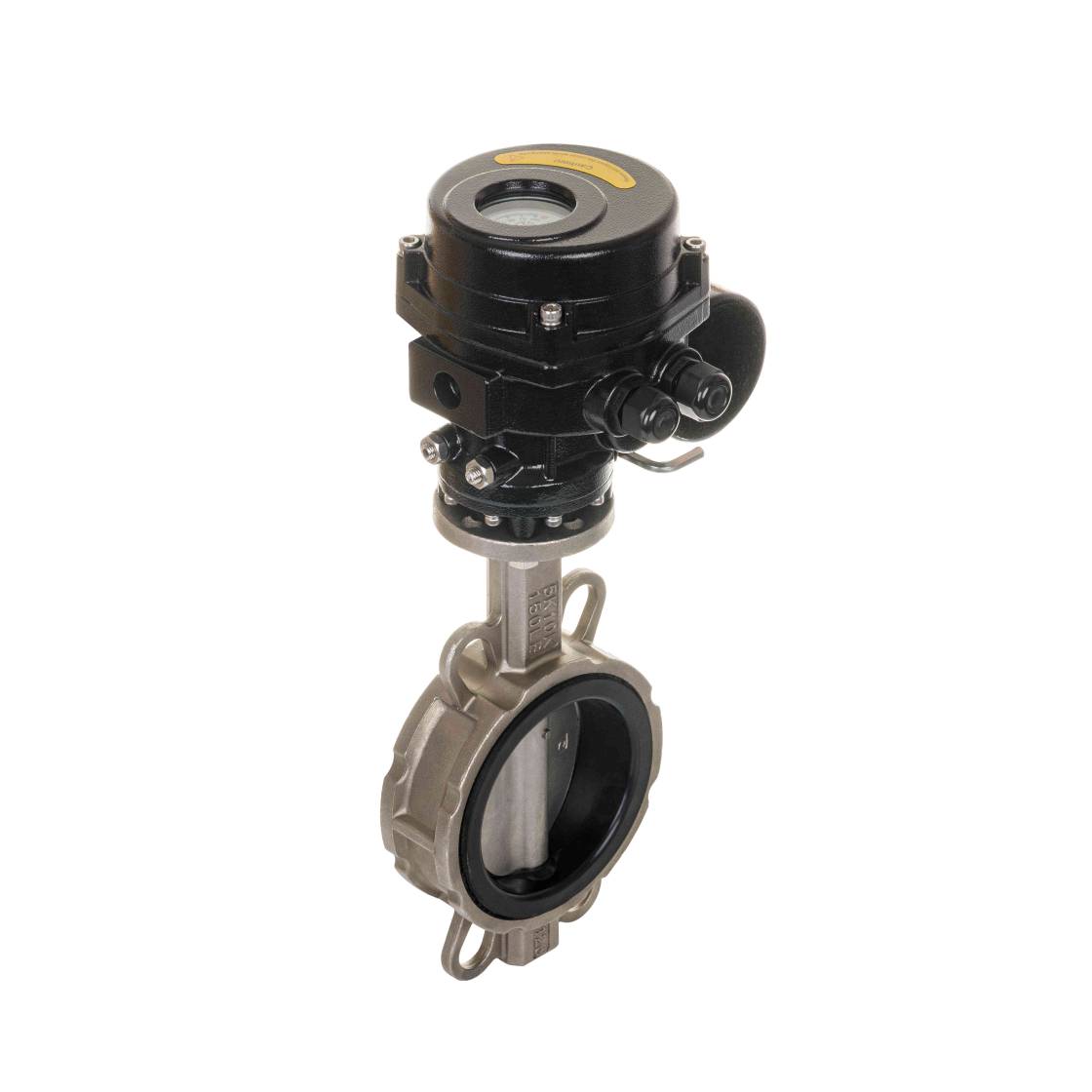 Fabricante OEM de válvula borboleta elétrica de flange com vedação macia